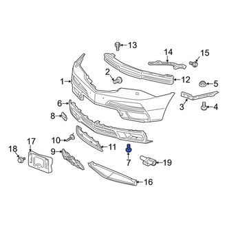 Acura OE - Radiator Support Access Cover Clip