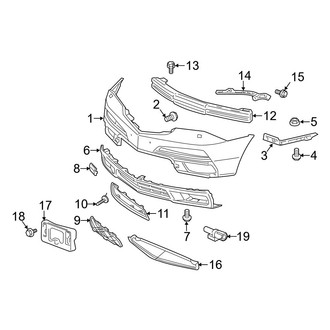 Acura OE - Front Bumper - Bumper & Components
