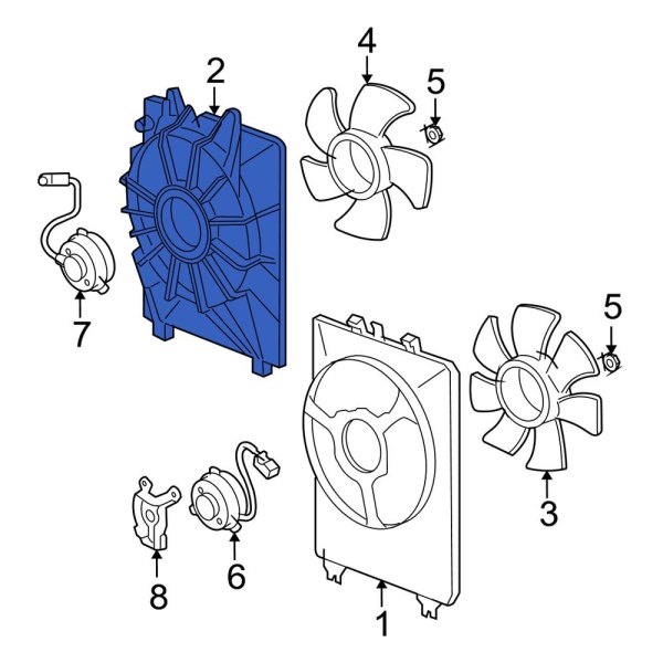 Engine Cooling Fan Shroud