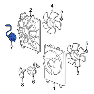 Acura OE - Left Engine Cooling Fan Motor