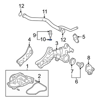Acura OE - Engine Coolant Temperature Sensor O-Ring