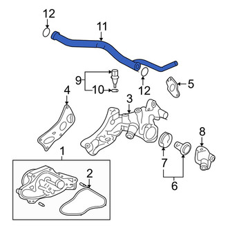 Acura OE - Engine Coolant Pipe