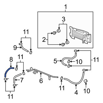 Acura OE - Automatic Transmission Oil Cooler Hose