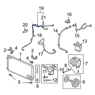 Acura OE - A/C Refrigerant Hose Adapter