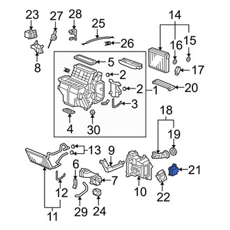 Acura OE - HVAC Floor Mode Door Actuator