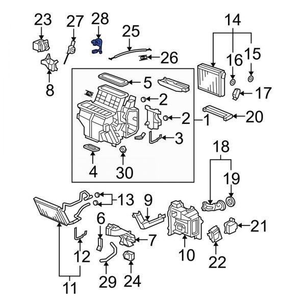 A/C Evaporator Temperature Sensor