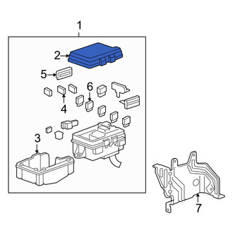 Acura OE - Upper Fuse Box Cover