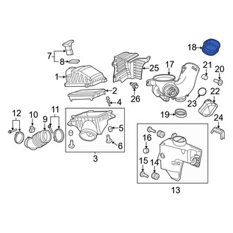 Acura OE - Upper Engine Air Intake Hose Seal