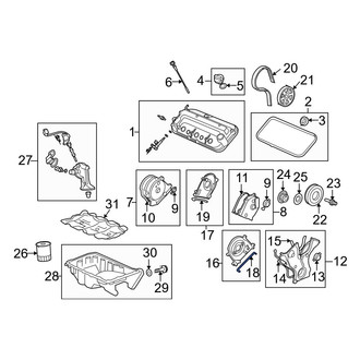 Acura OE - Engine Timing Cover Gasket