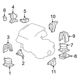 Acura OE - Engine / Transaxle - Engine & Transmission Mounting