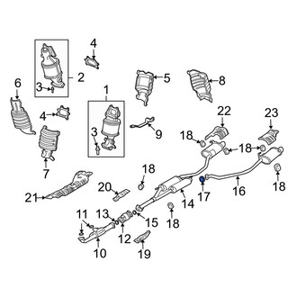 Acura OE - Rear Exhaust Muffler Gasket