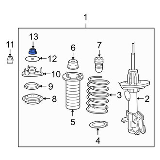 Acura OE - Suspension Strut Mount Nut