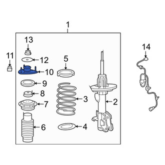 Acura OE - Front Suspension Strut Mount