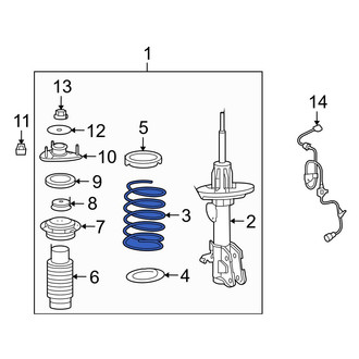 Acura OE - Front Left Coil Spring