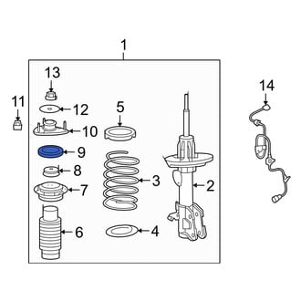 Acura OE - Front Suspension Strut Bearing