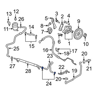 Acura OE - Power Steering Hose Clamp