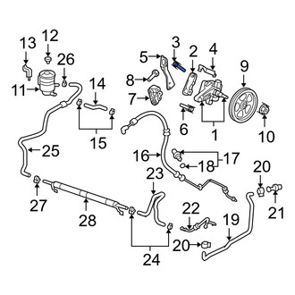 Acura OE - Power Steering Pump Mounting Bolt