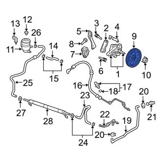 Acura OE - Power Steering Pump Pulley