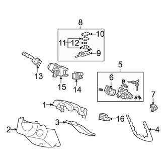 Acura OE - Steering Column - Shroud, Switches & Levers