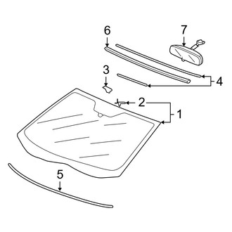 Acura OE - Windshield - Glass