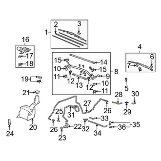 Acura OE - Front Windshield Washer Hose Connector