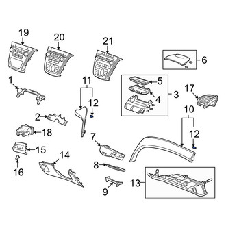 Acura OE - Instrument Panel Trim Panel Clip