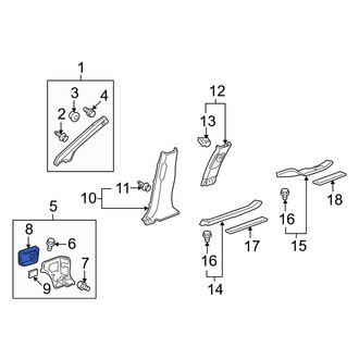 Acura OE - Upper Fuse Box Cover
