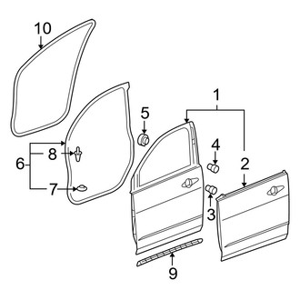 Acura OE - Front Door - Door & Components