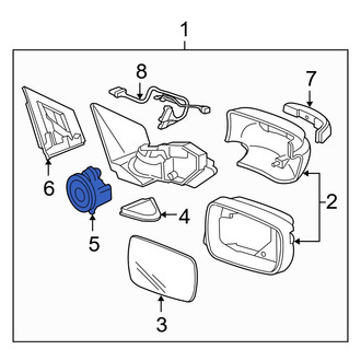 Acura OE - Front Door Mirror Drive Motor