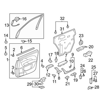 Acura OE - Front Door - Interior Trim