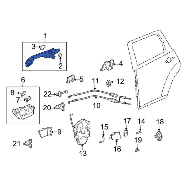 Interior Door Handle Assembly