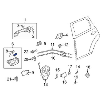 Acura OE - Interior Door Handle Clip