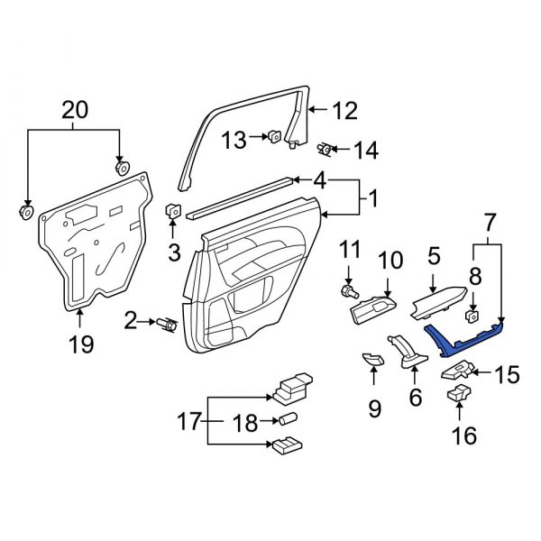 Door Panel Handle Cover