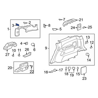 Acura OE - Quarter Panel Trim Panel Clip