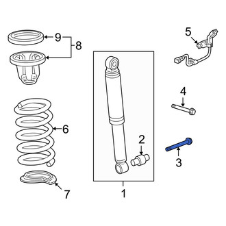 Acura OE - Lower Suspension Strut Fork Bolt