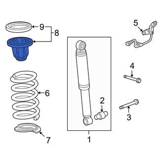 Acura OE - Rear Coil Spring Damper