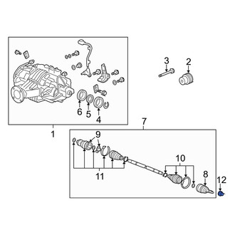 Acura OE - CV Joint Nut