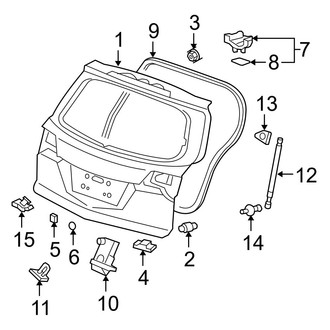 Acura OE - Lift Gate - Gate & Hardware (W/O Power Liftgate)