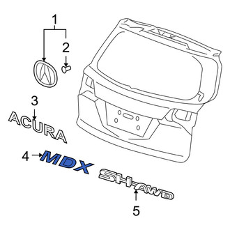 Acura OE - Rear Hatch Emblem
