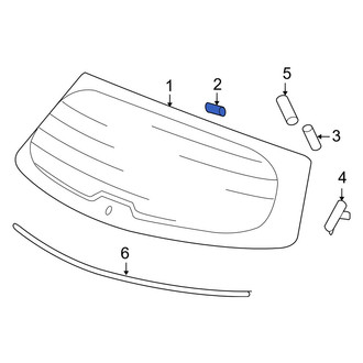 Acura OE - Back Glass Spacer