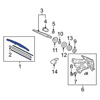 Acura OE - Rear Wiper Blade