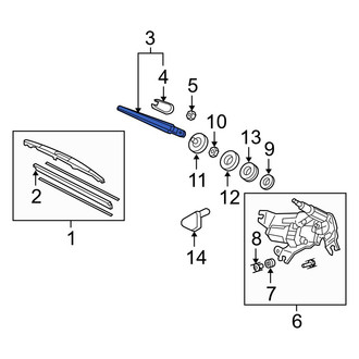 Acura OE - Rear Wiper Arm