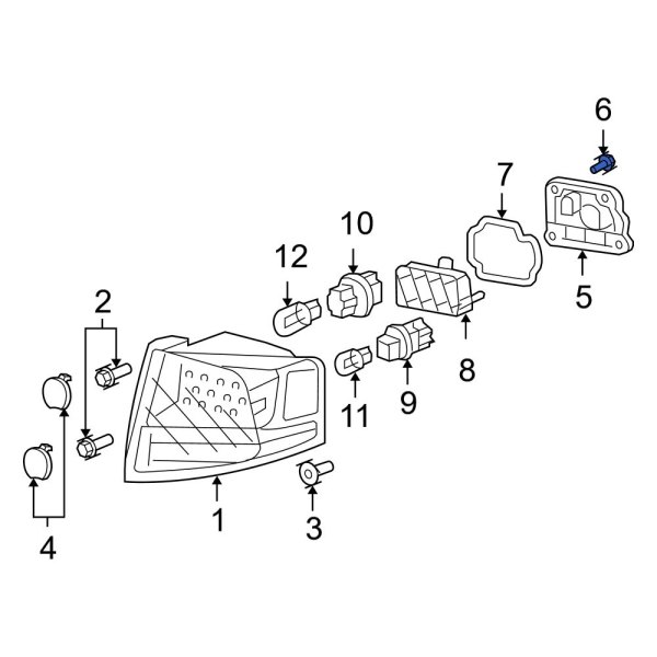 Tail Light Cover Screw