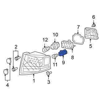 Acura OE - Outer Tail Light Socket
