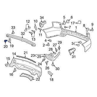 Acura OE - Front Bumper Cover Reinforcement Beam Bolt