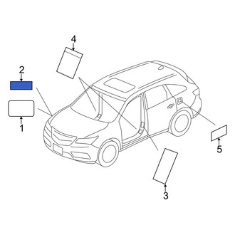 Acura OE - A/C System Information Label