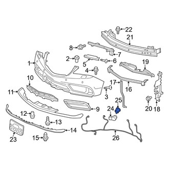 Acura OE - Front Outer Parking Aid Sensor Housing