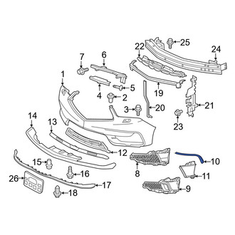 Acura OE - Front Left Bumper Trim