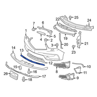 Acura OE - Front Center Bumper Trim