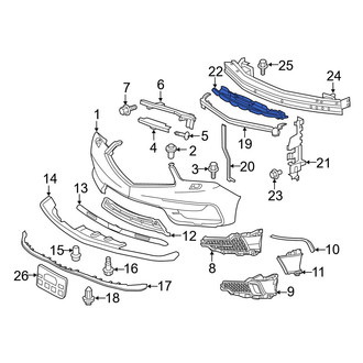 Acura OE - Front Center Radiator Support Air Deflector
